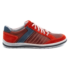 KOMODO Herrenschuhe aus polnischem Leder 236K rot