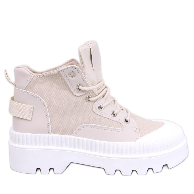 Tinli Beige High-Top-Sneaker