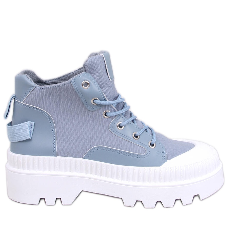 Tinli Blaue Stiefeletten