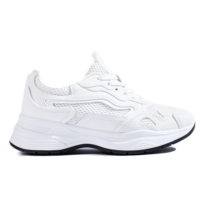 Weiße Damen-Schnürsneaker von Shelovet