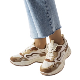 Inna Hohle beige Sport-Sneaker grün