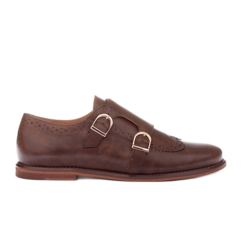 Marco Shoes Monks aus echtem Leder braun