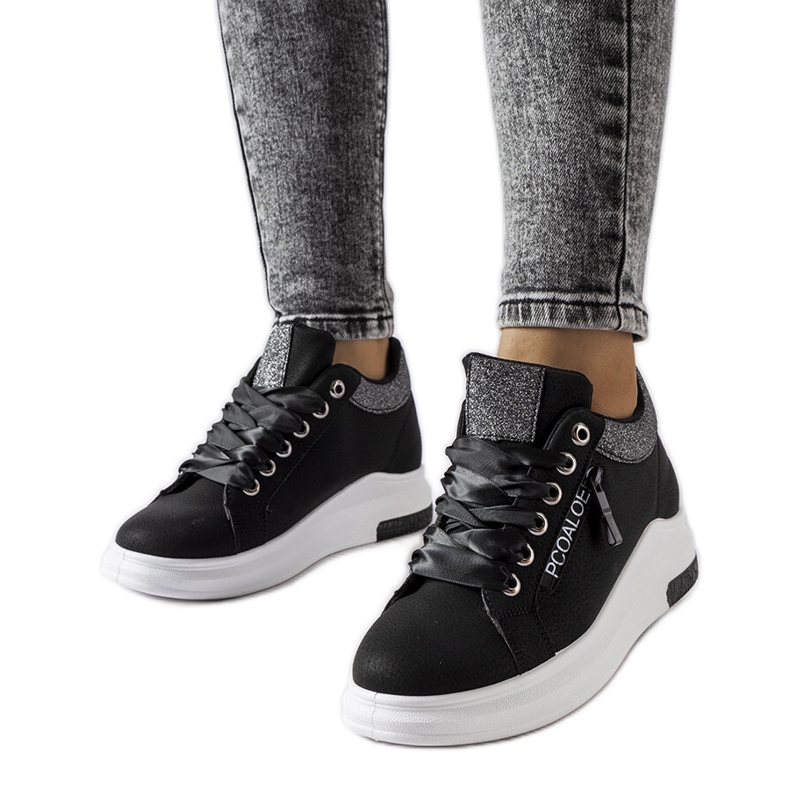 Inna Schwarze Keilsneaker von Birmingham