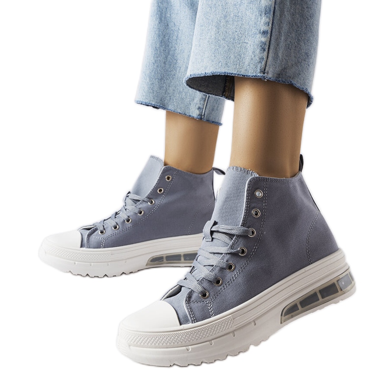 Inna Graue High-Top-Sneaker von Quiet