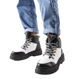 Schwarz-weiße isolierte Stiefel von Solofra