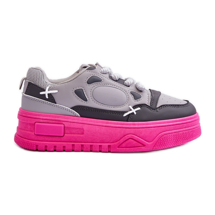PG1 Damen-Plateau-Sneaker in Grau von Finos