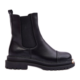 PG1 Damen-Chelsea-Stiefel Schwarz Nialee