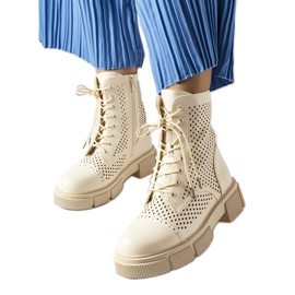 Corpus beige durchbrochene Stiefel