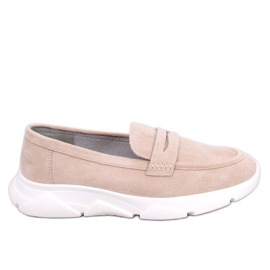 Mokassins mit Sportsohle von Hicks Beige