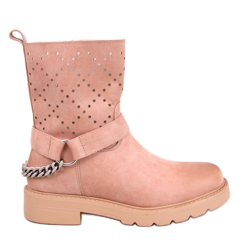 Durchbrochene Stiefeletten von ISSEY rosa