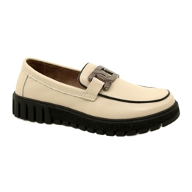 Stilvolle Damenschuhe aus Leder Filippo DP4728/23 BE beige