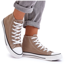 Klassische High-Beige-Sneaker für Damen