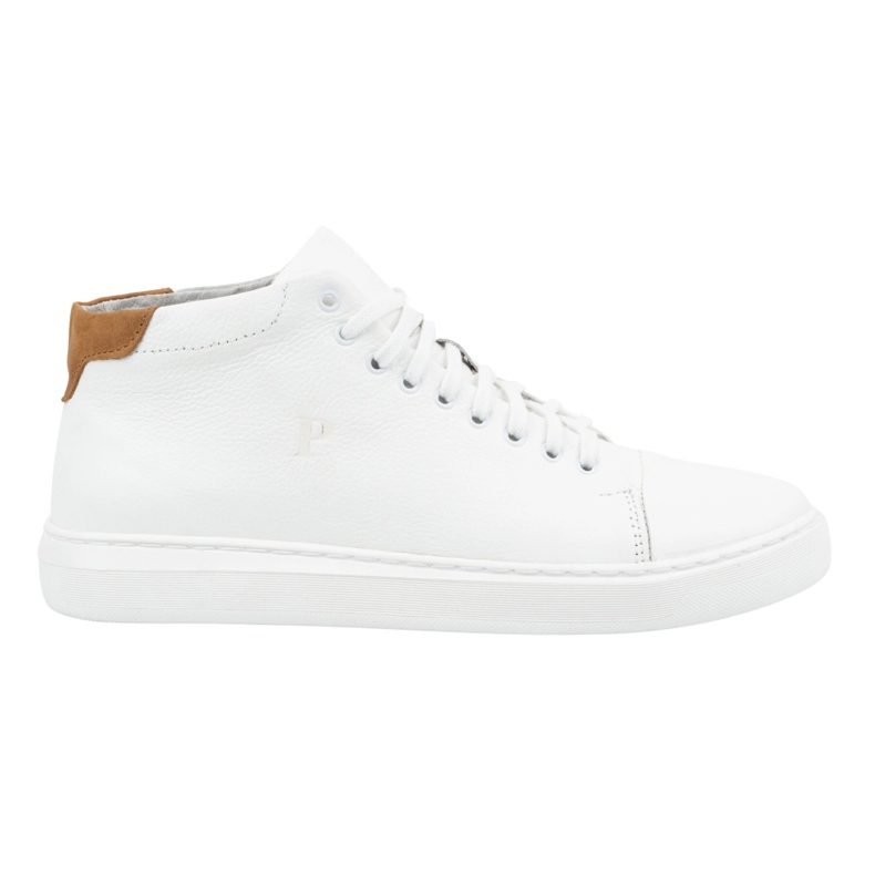 Polbut Herren-Lederschuhe 2110sw weiß mit braun