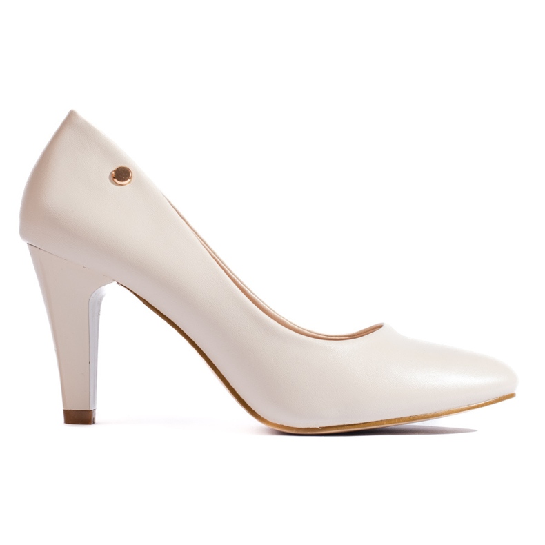 Hellbeige Pumps mit Absatz von Shelovet
