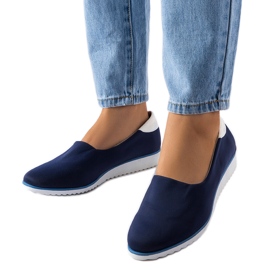 Marineblaue elastische Sneakers von Alfonsi