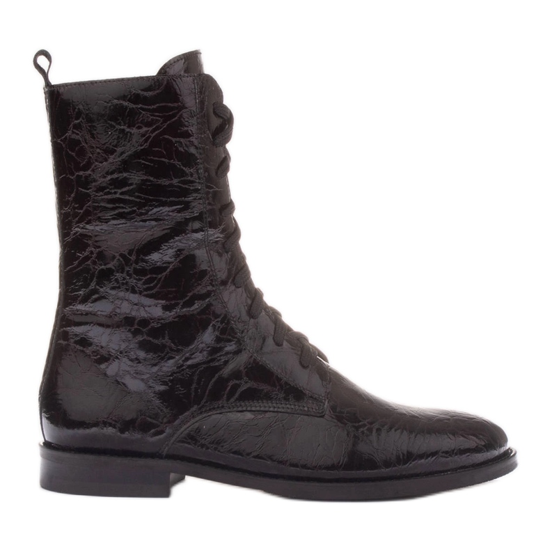 Marco Shoes Klassische Stiefel mit niedrigem Absatz schwarz