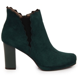 Isolierte Damenstiefeletten, grün Jezzi FAF125-12