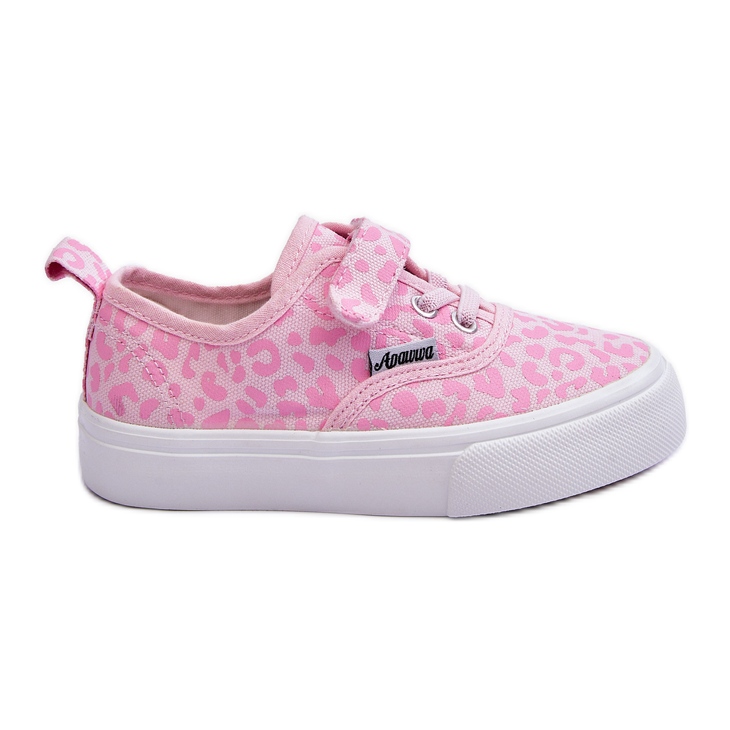 Gemusterte Kinder-Sneaker mit Klettverschluss, Pink Talirena rosa