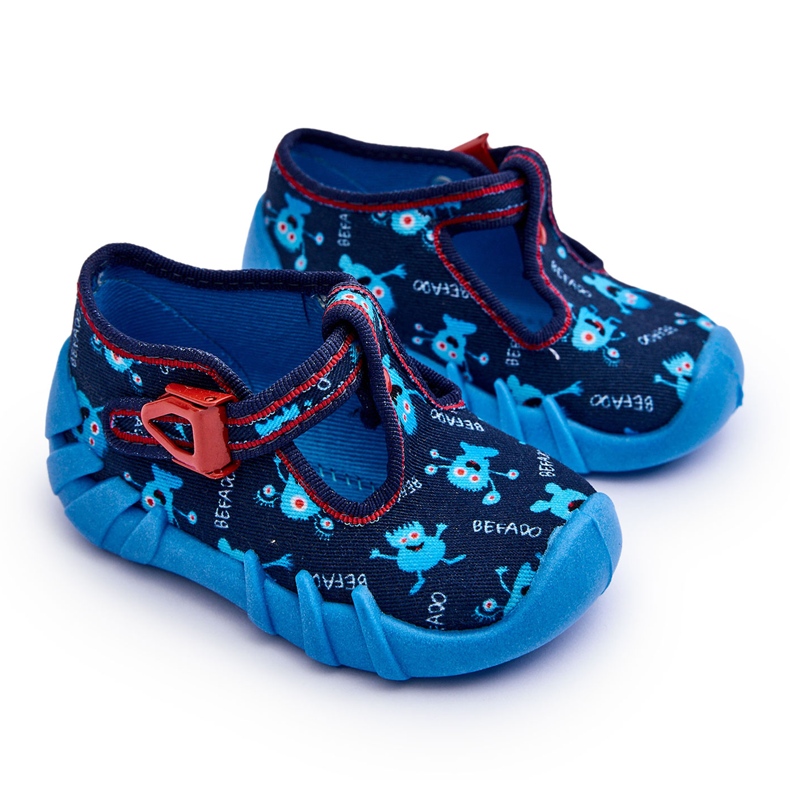 BEFADO S.A. Befado Jungen Hausschuhe Schuhe 110P476 Blau