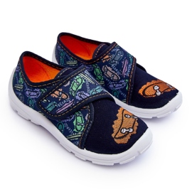 BEFADO S.A. Befado Jungenhausschuhe 974X503 Marineblau