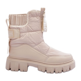 PE1 Hochisolierte Schneestiefel für Damen Beige Freoc
