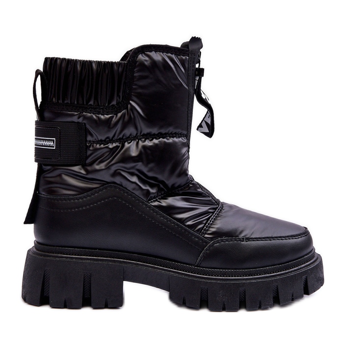 PE1 Hochisolierte Damen-Schneestiefel Schwarz Freoc
