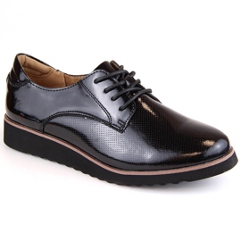 Schwarze Damenschuhe aus Lackleder Filippo DP4796