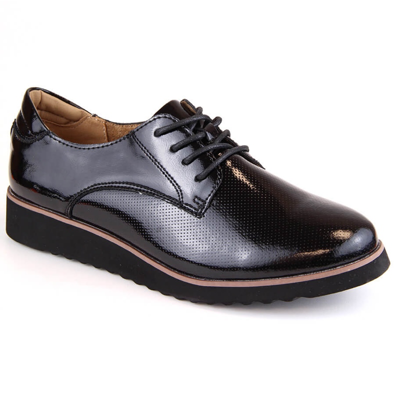 Schwarze Damenschuhe aus Lackleder Filippo DP4796