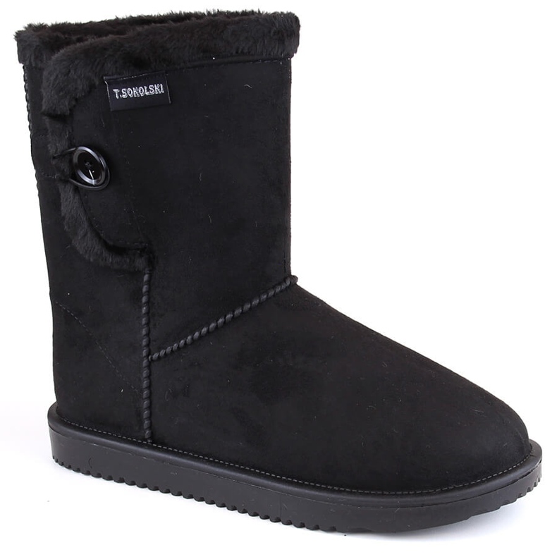 Damen-Schneestiefel Eskimo aus Wildleder, schwarz, T.Sokolski EMU2244