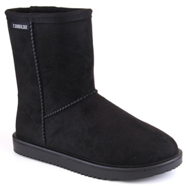 Damen-Schneestiefel Eskimo zum Hineinschlüpfen aus Wildleder, schwarz T.Sokolski EMU2241