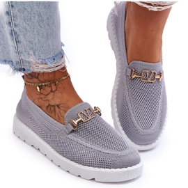 PM1 Verzierte Slip-On-Sneaker für Damen in Grau, Alena