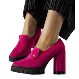 Rosa Pumps mit hohen Absätzen von Vinceza