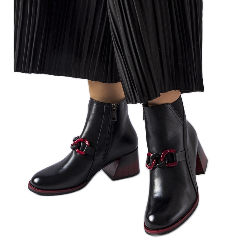 Schwarze Stiefeletten Castione 58126 Schwarz