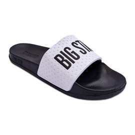 Klassische Damen-Flip-Flops Big Star MM274713 Weiß und Schwarz