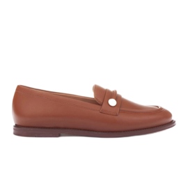 Marco Shoes Loafer und Mokassins aus Leder braun