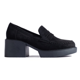 Schwarze Wildlederschuhe für Damen von Shelovet