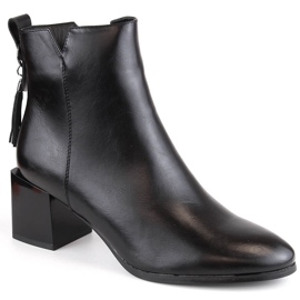 Damen-Chelsea-Stiefel, isoliert, schwarz, Potocki SZ12226