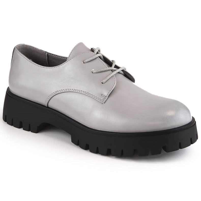 Graue Oxford-Schuhe für Damen Sergio Leone PB201