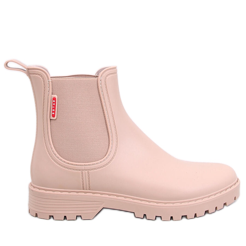 Braune beige Chelsea-Stiefel