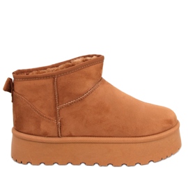Plateau-Schneestiefel von Solnis Camel braun