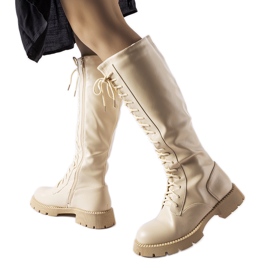Beige isolierte Noam-Stiefel