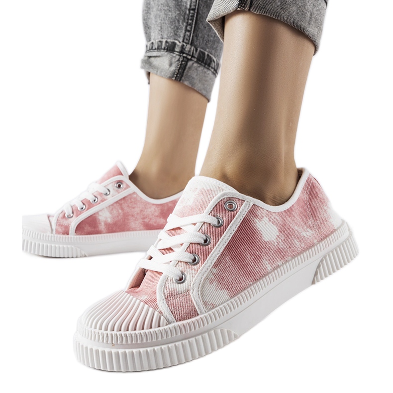 Verwaschene rosa Clavet-Sneaker