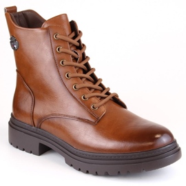 Potocki W WOL181B Schnür- und Reißverschlussstiefeletten, braun