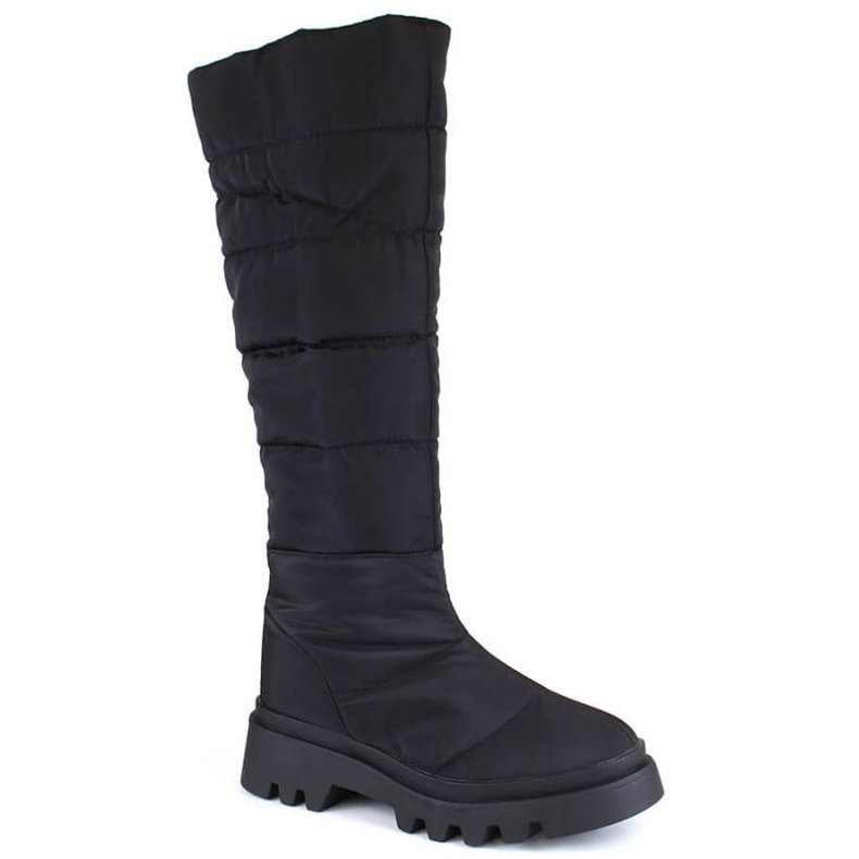 Big Star W INT1934 schwarze isolierte hohe Schneestiefel