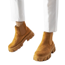 Hellbraune Damenstiefelette von Mooca