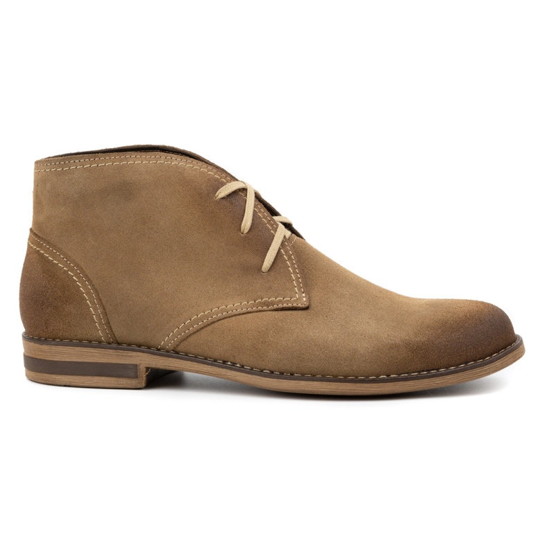 Kampol Herrenstiefel, isoliertes Wildleder 102KAM, beige