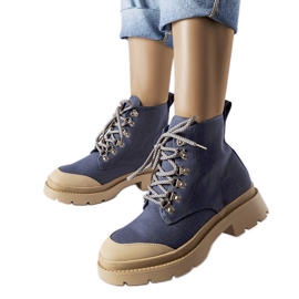 Alicudi Damen-Jeansstiefel blau