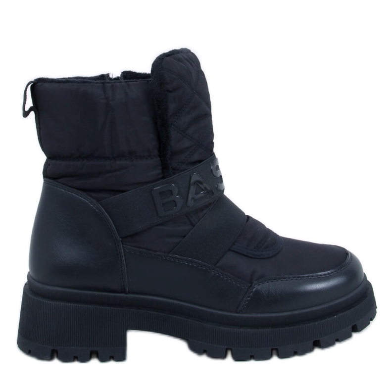 Kleine schwarze Damen-Schneestiefel