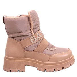Damen-Schneestiefel Little Khaki beige