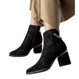 Schwarze Hiney-Stiefeletten